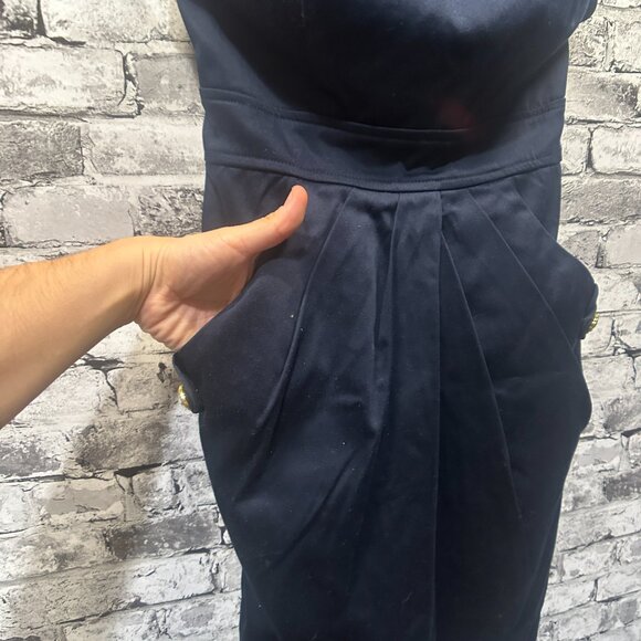 EUC City Triangles Navy Blue Mini Dress w/Tie Size 3 - Picture 10 of 14